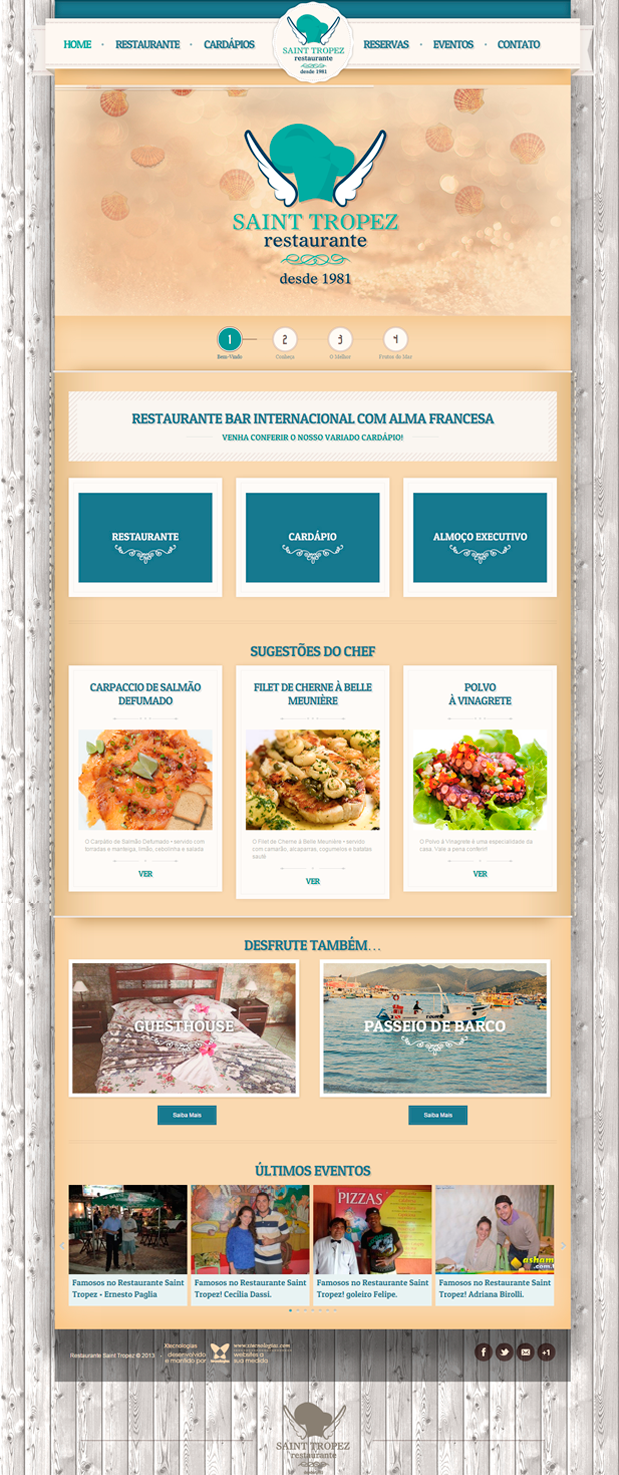 Website Restaurante Saint Tropez