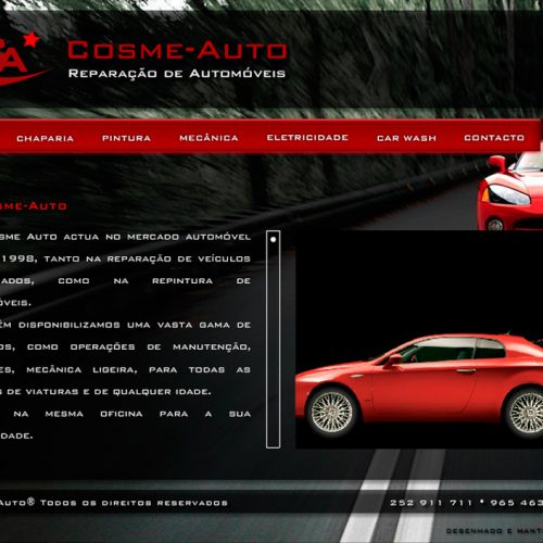 Cosme-Auto Reparação Auto Website 2010 Flash