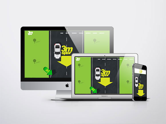 3M Spor Website responsivo Mac, Mac book, i phone
